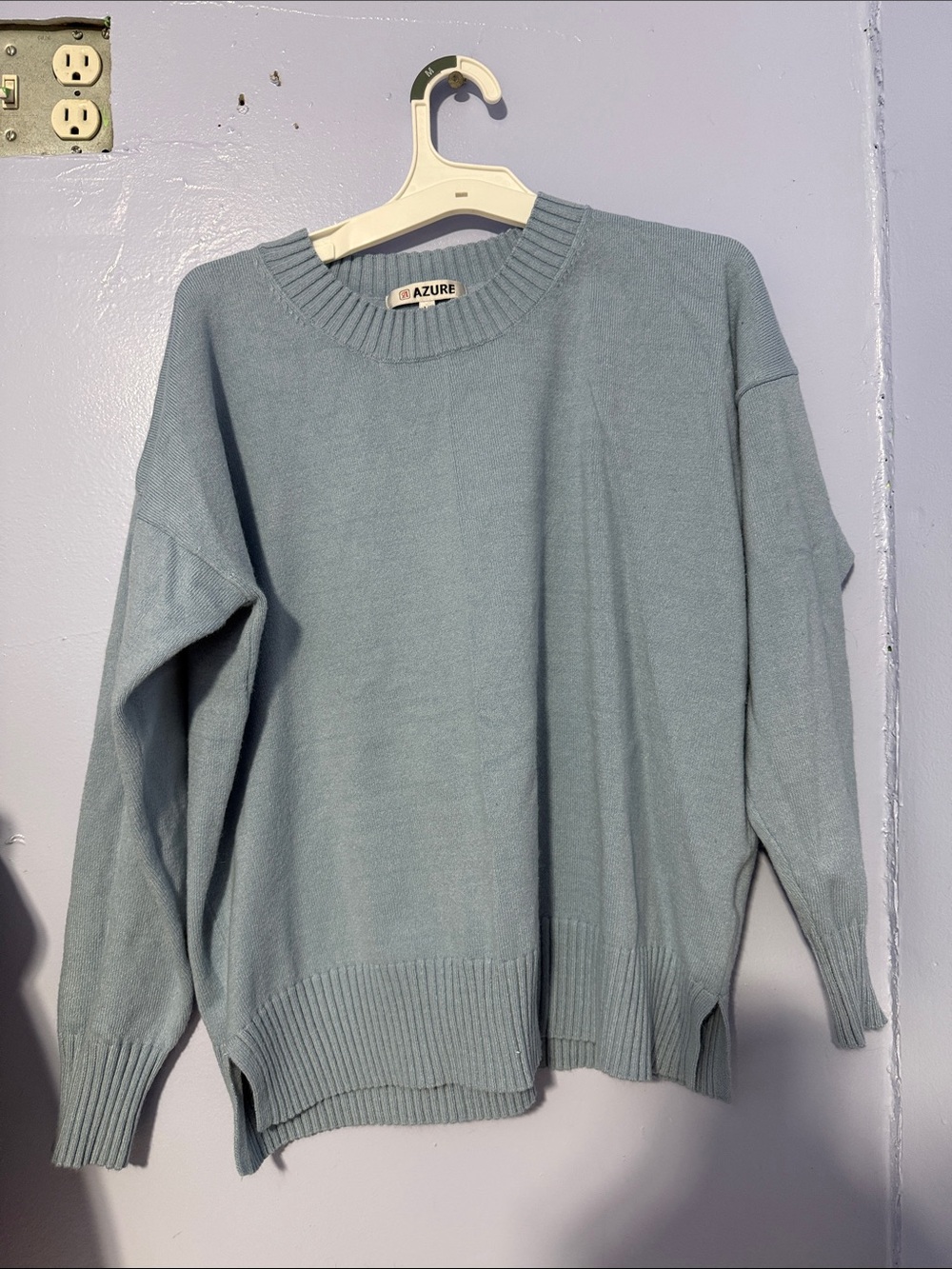 Men’s Crewneck Sweater in Light Blue